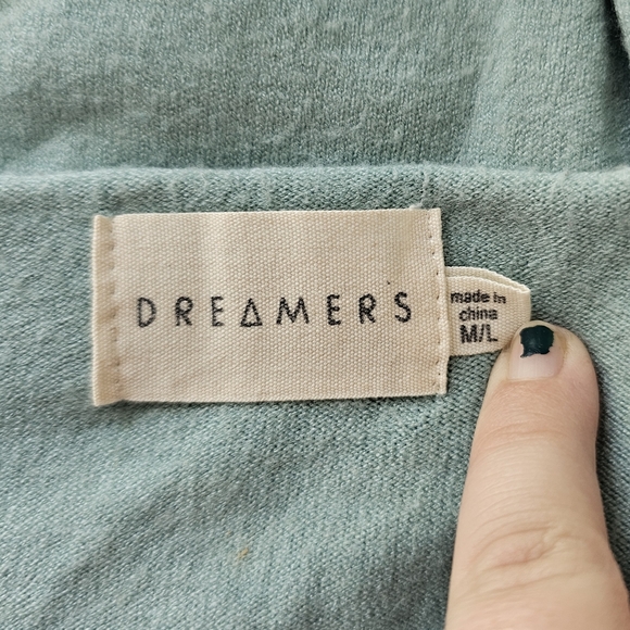 Dreamers Teal V-Neck Sweater - Picture 5 of 6